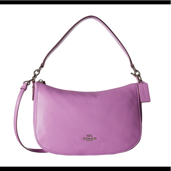 Lilac COACH crossbody satchel - Picture 2 of 8